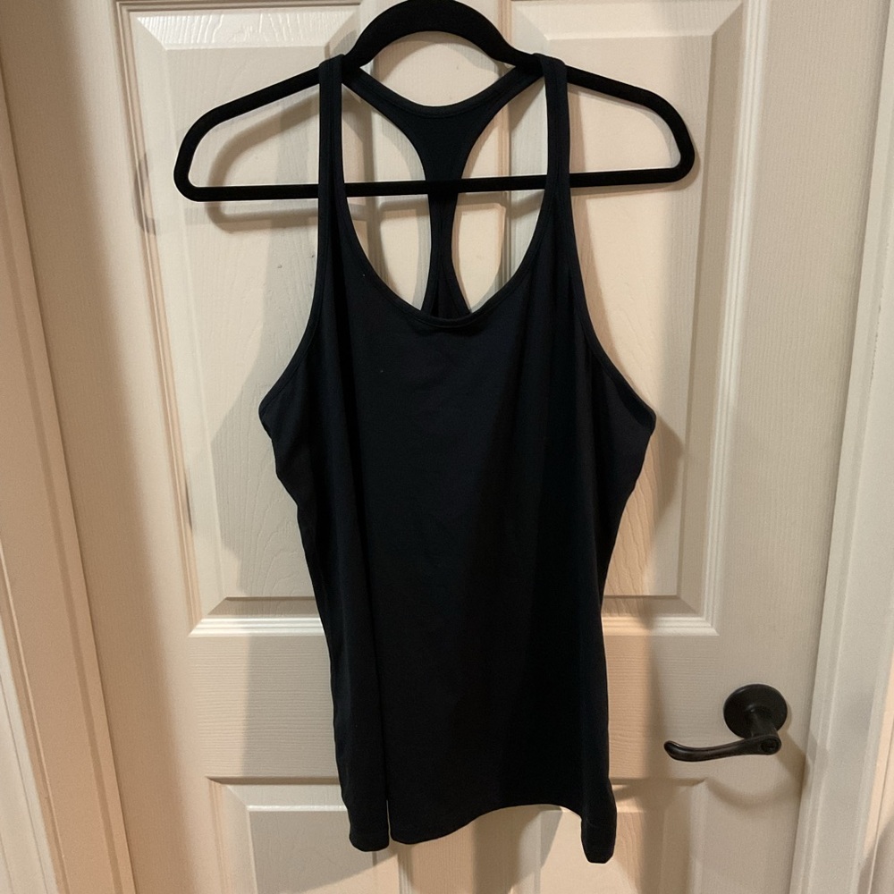 Nike Dri-Fit Bold Black Racerback Tank Top, Size XL